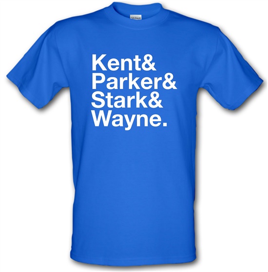 Kent Parker Stark Wayne t-shirts
